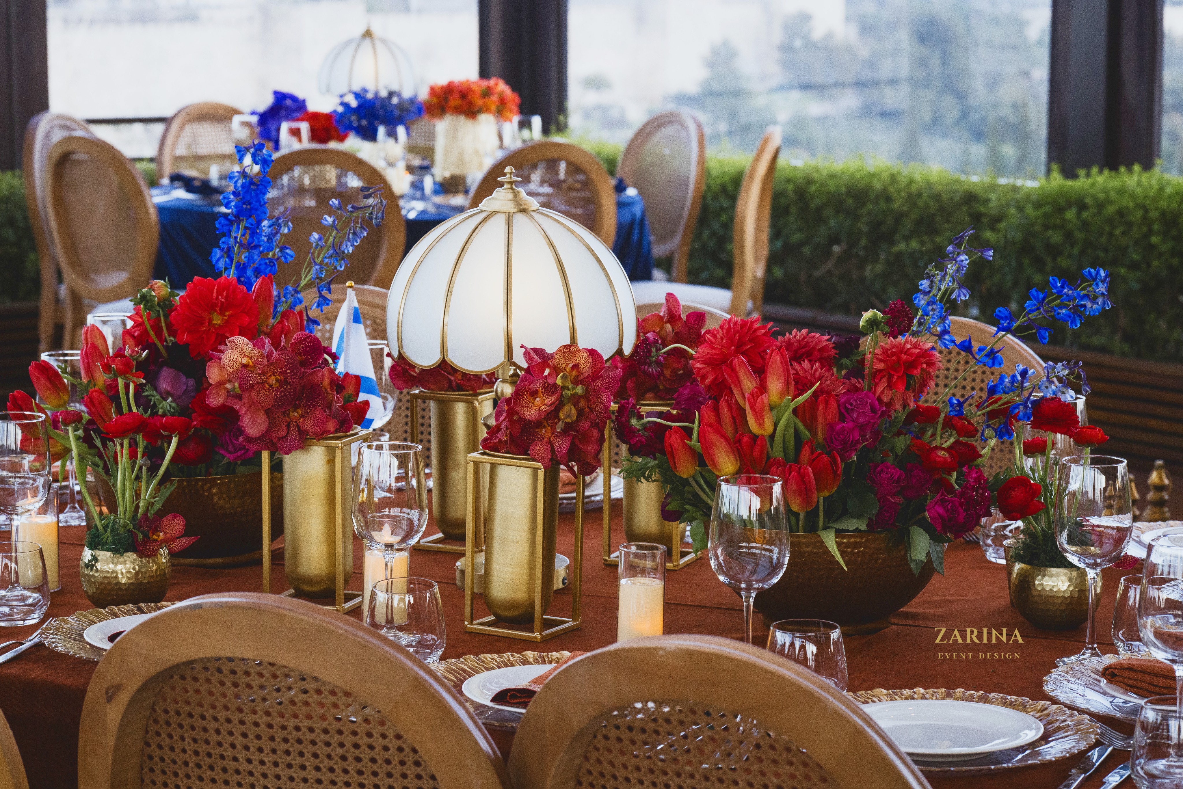 Elegant floral styling at Mamilla Hotel